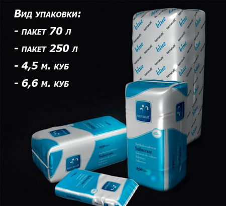 Вид упаковки субстрата